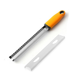 Răzătoare pentru brânză și răzătoare de lămâie cu capac de protecție - Răzătoare de bucătărie din oțel inoxidabil cu mâner antiderapant, se poate spăla în mașina de spălat vase