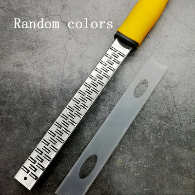 1 buc Tăiător de lămâie, multifuncțional, din oțel inoxidabil 304, răzătoare pentru brânză, culoare aleatorie, mâner anti-alunecare, forme de dinți