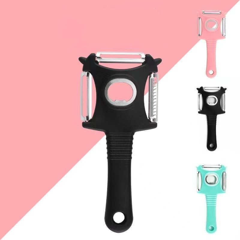 Nož za voće od nehrđajućeg čelika, gulilica četiri u jednom, otvarač za boce, sjeckanje, guljenje, kuhinjski dodatak