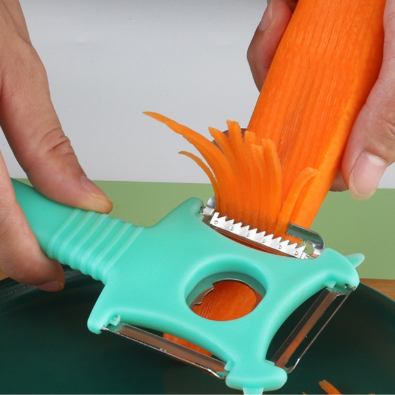 Nož za voće od nehrđajućeg čelika, gulilica četiri u jednom, otvarač za boce, sjeckanje, guljenje, kuhinjski dodatak