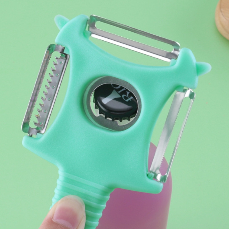 Nož za voće od nehrđajućeg čelika, gulilica četiri u jednom, otvarač za boce, sjeckanje, guljenje, kuhinjski dodatak