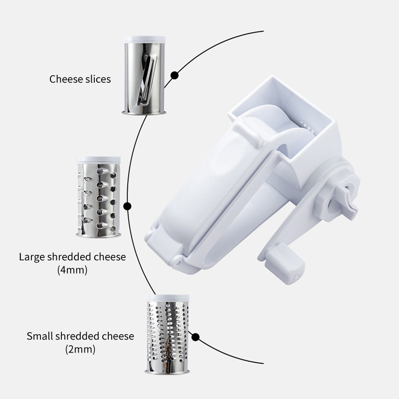 Răzătoare rotativă pentru brânză manuală creativă pentru tăiat unt, ciocolată, răzătoare practică din oțel inoxidabil, instrument de bucătărie cu mâner ABS