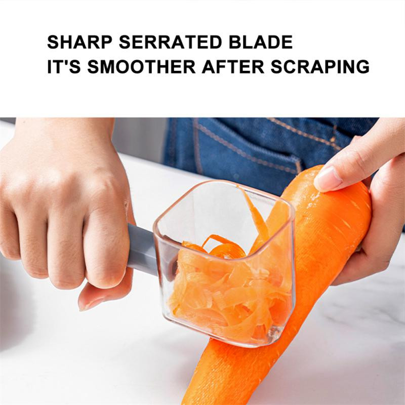 Nerūdijančio plieno skutimo peilis žalias daugiafunkcis įrankis Daugiafunkcis sutaupykite laiką Patvarus kūrybinis lupimo peilis skustukas Pilka žievelė