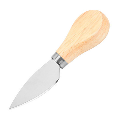 4 buc cuțite pentru brânză din oțel inoxidabil cu mâner de stejar tăietor pentru brânză Placă pentru brânză Spatulă pentru unt Unelte pentru brânză de bucătărie