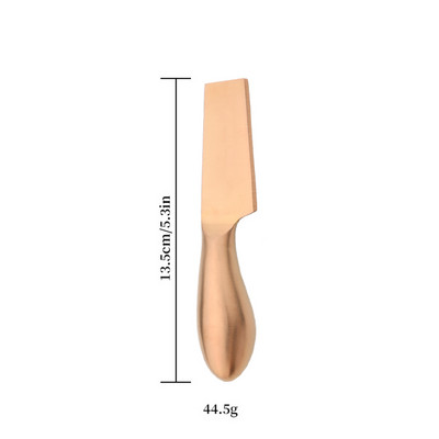1 buc set de cuțite pentru brânză auriu mat de calitate, mâner din oțel inoxidabil, separator multifuncțional, cuțit pentru brânză, spatulă pentru unt, feliere brânză