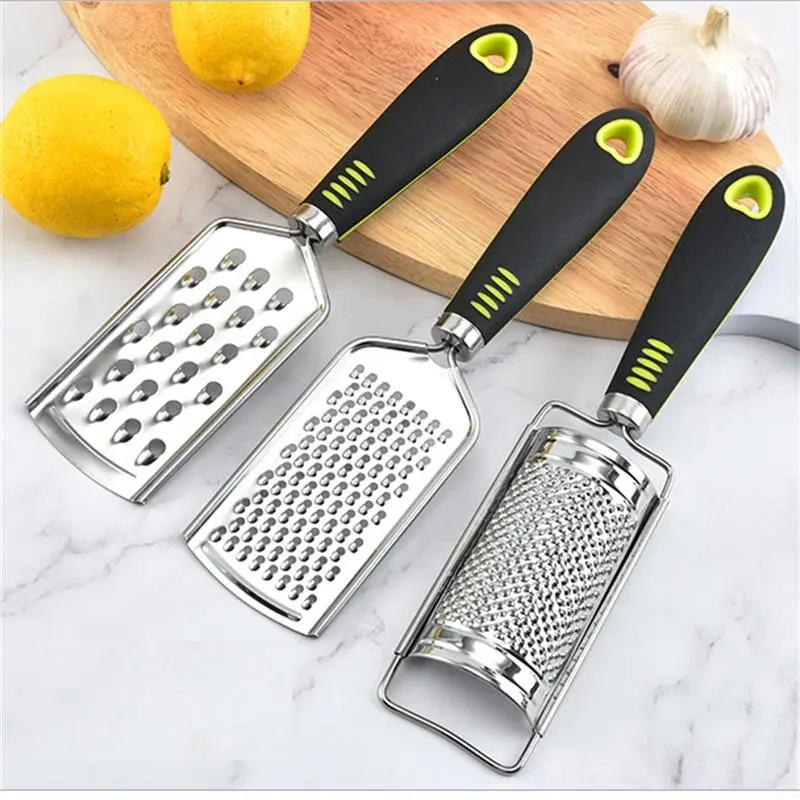 Multifuncțional din oțel inoxidabil brânză Zester de lămâie Mașină de curățat fructe Tocător Galic Razătoare de condimente Gadget de bucătărie