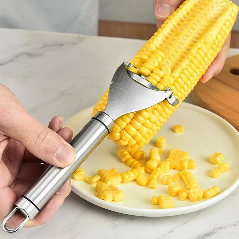 Od nehrđajućeg čelika Mašina za blanjanje kukuruza Skidač kurjih očiju Vrćenje ljuštenja Jezgri Kukuruz za zrnje Gulilica za voće i povrće Kuhinjski pribor Alati