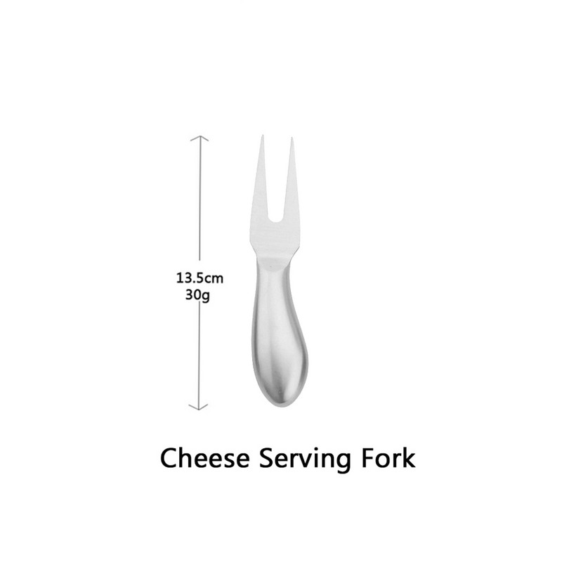 1 tk juustulõikur noa viilutaja roostevabast terasest mini nuga kahvel matt hõbedane söögiriistad või spaatliga juustunoad köögiriist