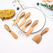 1 tk roosikuldne nuga küpsetustööriistad mitmeotstarbelised roostevabast terasest juustu või nuga Spaatliga söögiriistad köögividinad