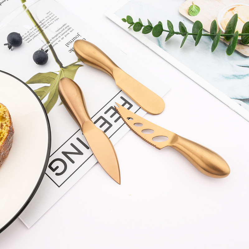 1 tk roosikuldne nuga küpsetustööriistad mitmeotstarbelised roostevabast terasest juustu või nuga Spaatliga söögiriistad köögividinad
