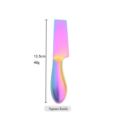 Vikerkaare matt sööginõud juustunoa küpsetustööriistad 1 tk roostevabast terasest juustuhark nuga söögiriistad vintage stiilis köögividinad