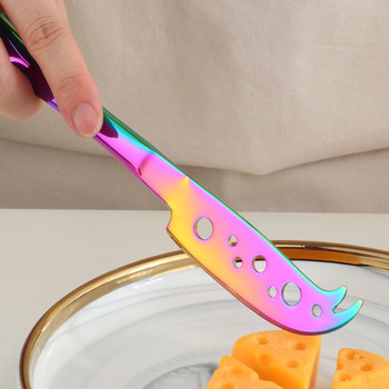 1 ΤΕΜ Εργαλείο τυριού Τυροκόφτης Μαχαίρι Πιρούνι Creative Cheese Triters Εργαλεία ψησίματος κέικ για πίτσα Σπάτουλα μαχαίρι βουτύρου