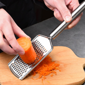 Многофункционално плоско ренде за сирене UPORS Издръжлива машина за нарязване на сирене от неръждаема стомана с твърда дръжка Инструмент за ренде от професионална серия