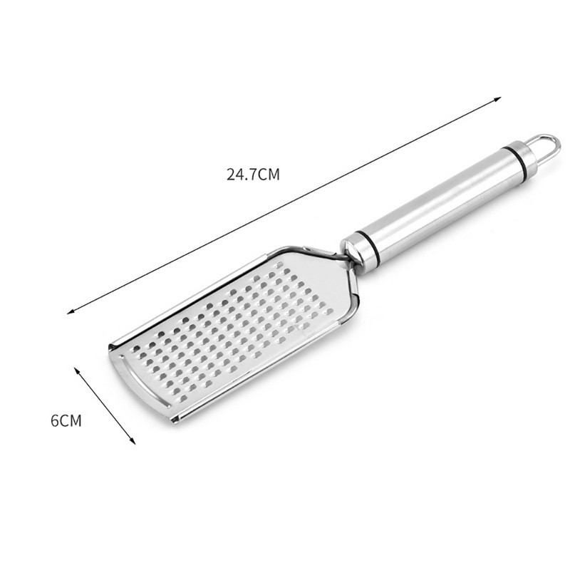 UPORS daugiafunkcinė plokščia sūrio tarka Patvari nerūdijančio plieno sūrio pjaustyklė su tvirta rankena profesionalios serijos trintuvu