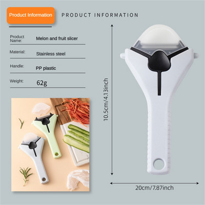 Εξοικονομήστε χρόνο Τριγωνικός τρίφτης Αποφλοιωτής από ανοξείδωτο χάλυβα Πράσινη αντίσταση στη φθορά Triangle Double Head Peeler Kitchen Gadgets No Sharp Pp