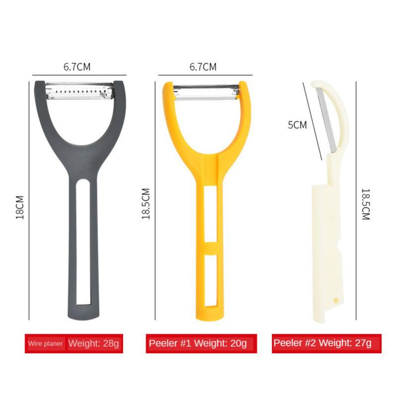Odvojivi tri-u-jedan ljuštilica ljuštilica iz tri dijela Višenamjenska kombinacija od nehrđajućeg čelika za blanjanje dinja za guljenje povrća