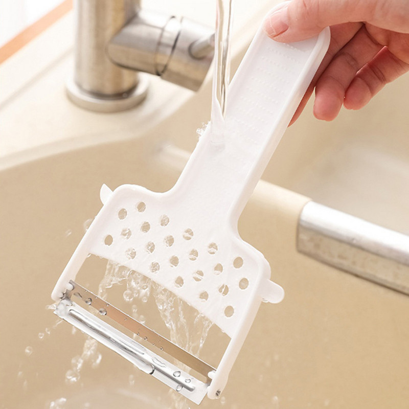 Multifunktsionaalne roostevabast terasest koorija köögikartuli õuna puukoorija Kolm-ühes roostevabast terasest suur köögiviljakoorija