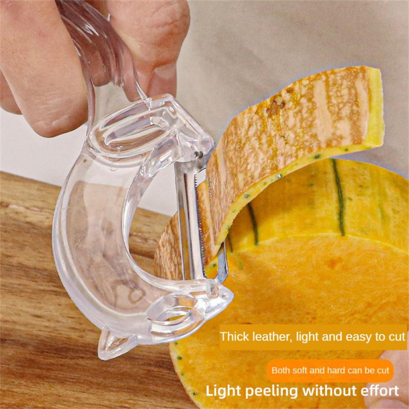 Moodne lihtne koorija, multifunktsionaalne melonihöövel, läbipaistev kaabits, kolm-ühes koorija, mitmeotstarbeline meloni- ja puuviljahöövel