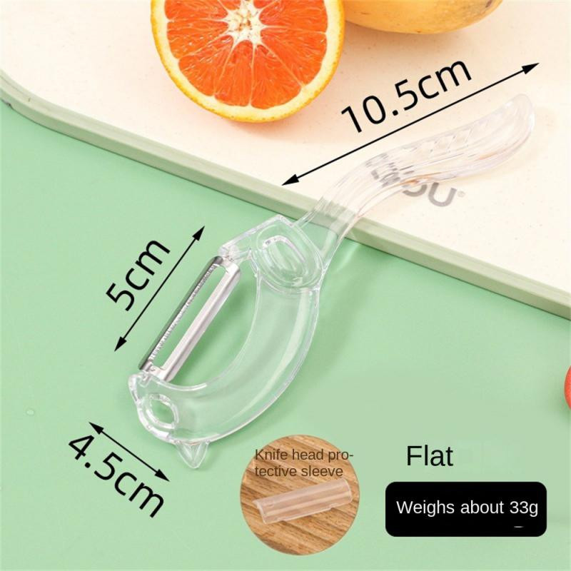 Moodne lihtne koorija, multifunktsionaalne melonihöövel, läbipaistev kaabits, kolm-ühes koorija, mitmeotstarbeline meloni- ja puuviljahöövel