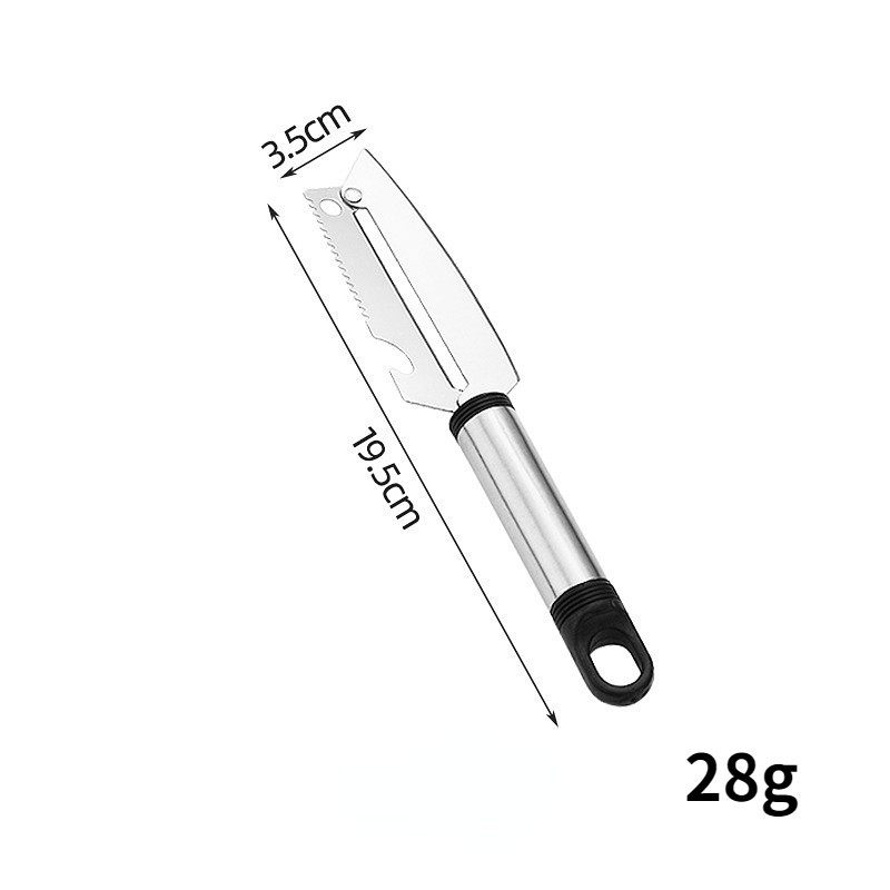 4-ühes Multifunktsionaalne roostevabast terasest käepide Nuga Puuviljad Koorija Köögiviljad Nuga Kalakaalud Kaabits Pudeliavaja Köök Uus