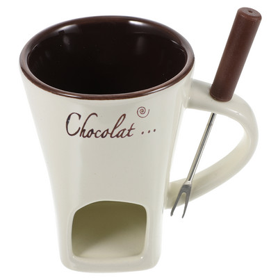 Csokoládé fondü vajmelegítő porcelán fondü kávés bögre melegítő fondü csésze csokoládé olvasztó kellékek bögrekészlet
