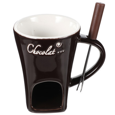 Fondue de ciocolată Încălzitor de unt Fondue de porțelan Căni de cafea Încălzitor de ceașcă de fonduă Accesorii de topire a ciocolatei Set căni
