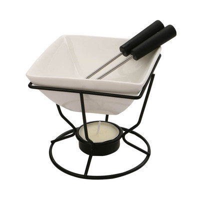DIY Σετ Φοντί Σοκολάτας Haggen Dazs Ice cream Bowl Θερμαντήρας σοκολάτας