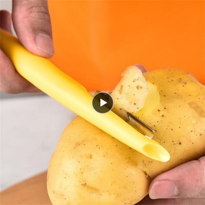 Μοντέρνο Melon Planer Yellow Vegetable Peeler Handheld Health Fruit Peele Kitchen Gadget Multi-function Melon Planer Knife Pp