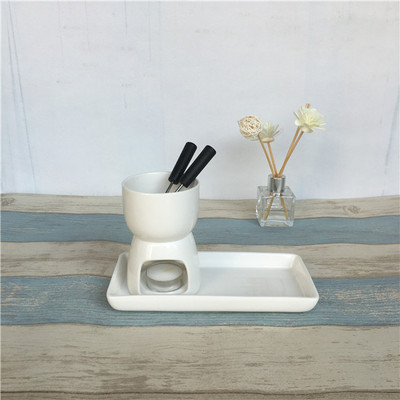 Mini csokoládé fondü készlet, Hightea tálaló fondü edény, mini sajtfondü