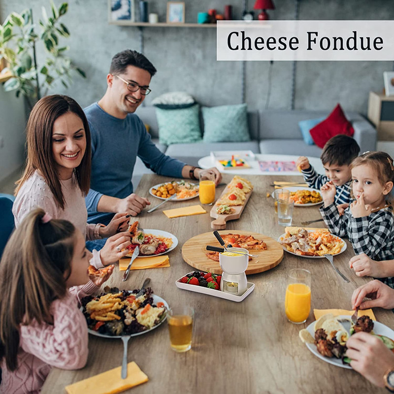 Set Fondue Ciocolată Topitură Ceramică Cana Fondue Ciocolată Bol pentru înghețată Ciocolată Unt Încălzitor de brânză Oală pentru casă DIY Oală fierbinte