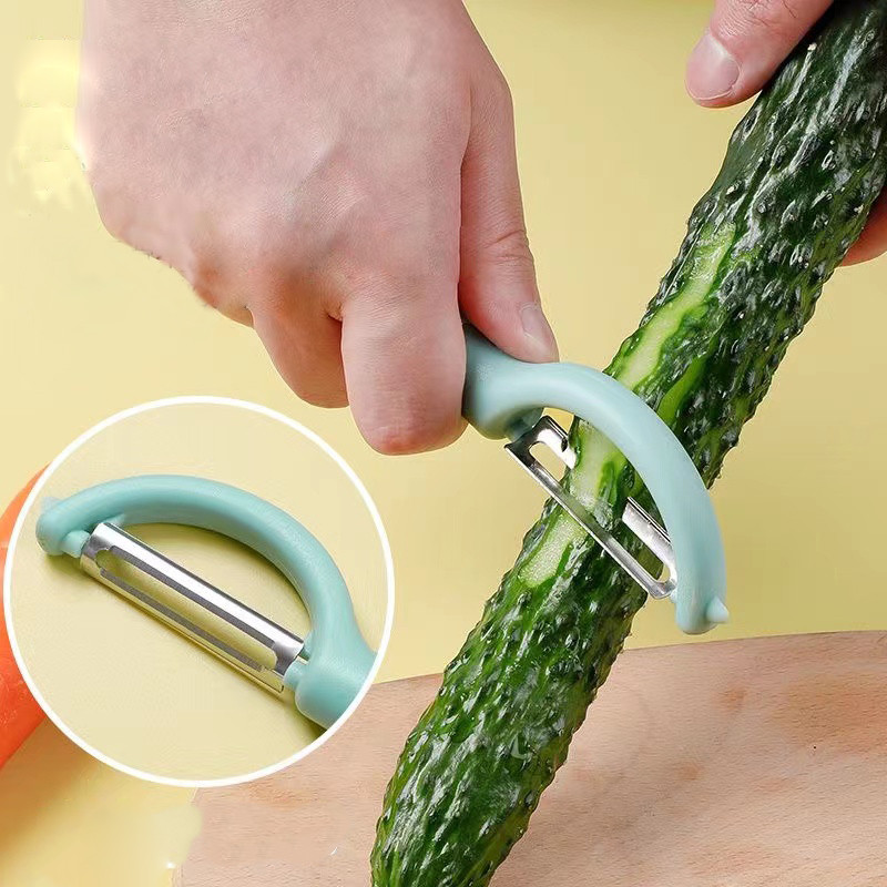 Nerūdijančio plieno žievelės bulvių skustukas vaisių žievelės pašalinimas daržovių plokštuminis skustuvas Rankinis greito lupimo daržovių pjaustyklės virtuvės įrankis