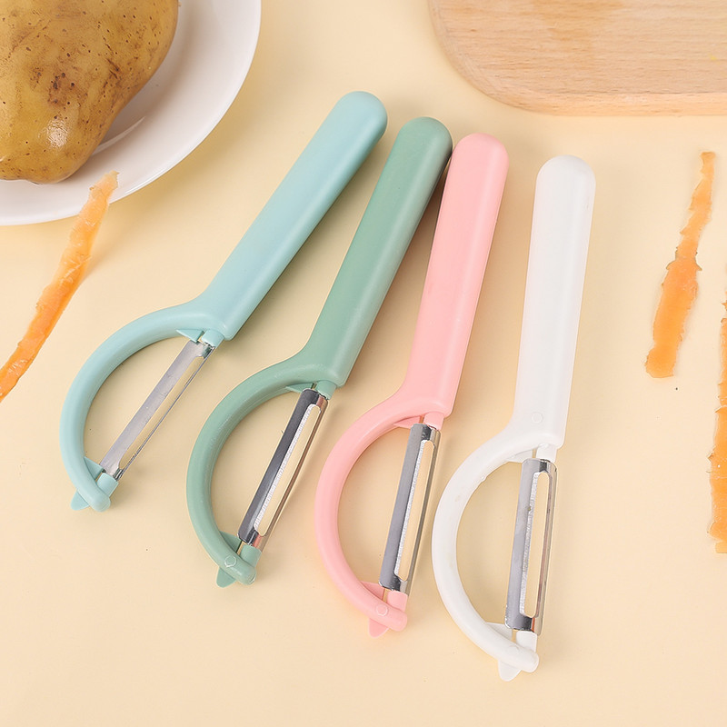 Nerūdijančio plieno žievelės bulvių skustukas vaisių žievelės pašalinimas daržovių plokštuminis skustuvas Rankinis greito lupimo daržovių pjaustyklės virtuvės įrankis