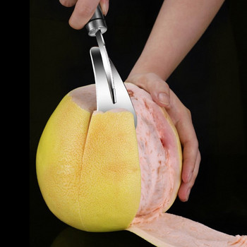 Белачка за лимон и портокал от неръждаема стомана Практична отварачка за плодове и грейпфрут Резачка Кухненски джаджи за домакински инструменти Белачка за портокал