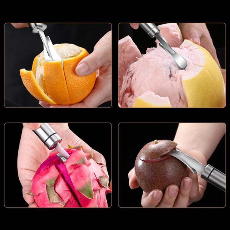 Curăță de portocale de lămâie din oțel inoxidabil Cutter practic pentru deschizător de grapefruit pentru fructe Dispozitive de bucătărie pentru ustensile de uz casnic Cueră de portocale