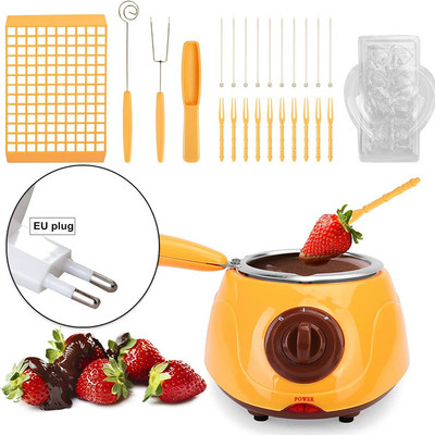 Električni lonac za topljenje čokolade Aparat za pripremu čokolade Candy Melting Set za grijanje fonduea s funkcijom toplog umakanja Lonac koji se može ukloniti