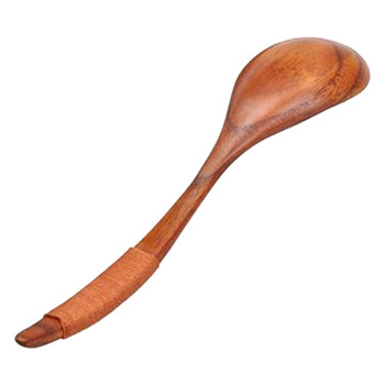 18 εκ. Φυσικό ξύλο με μακριά λαβή ρυζόσουπα Κουτάλια μαγειρικής Μεγάλη κουτάλα Ζεστή κατσαρόλα Κουτάλι Ξύλο κουτάλι Επιτραπέζια σκεύη Εργαλεία Αξεσουάρ κουζίνας