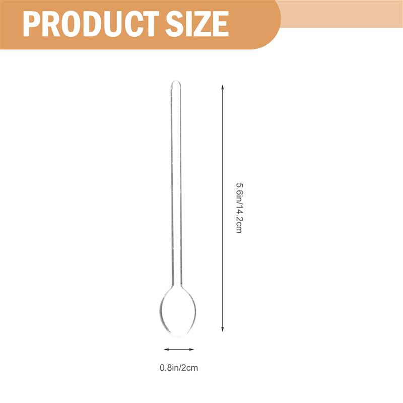 6vnt karščiui atsparūs stikliniai šaukšteliai kavos maišymo šaukštai kavos maišymo šaukštai arbatos maišyklės espreso kavos maišymo ledų kaušeliai arbatiniai šaukšteliai