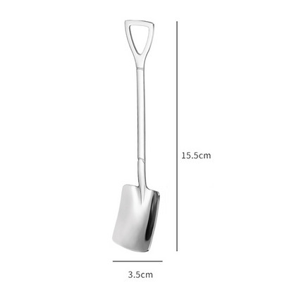 4 tk komplekt roostevabast terasest labida ja teraviku lusikad kohvi tee lusikas jäätis magustoidu otsik Kulbid söögiriistad lauanõud köögiriistad