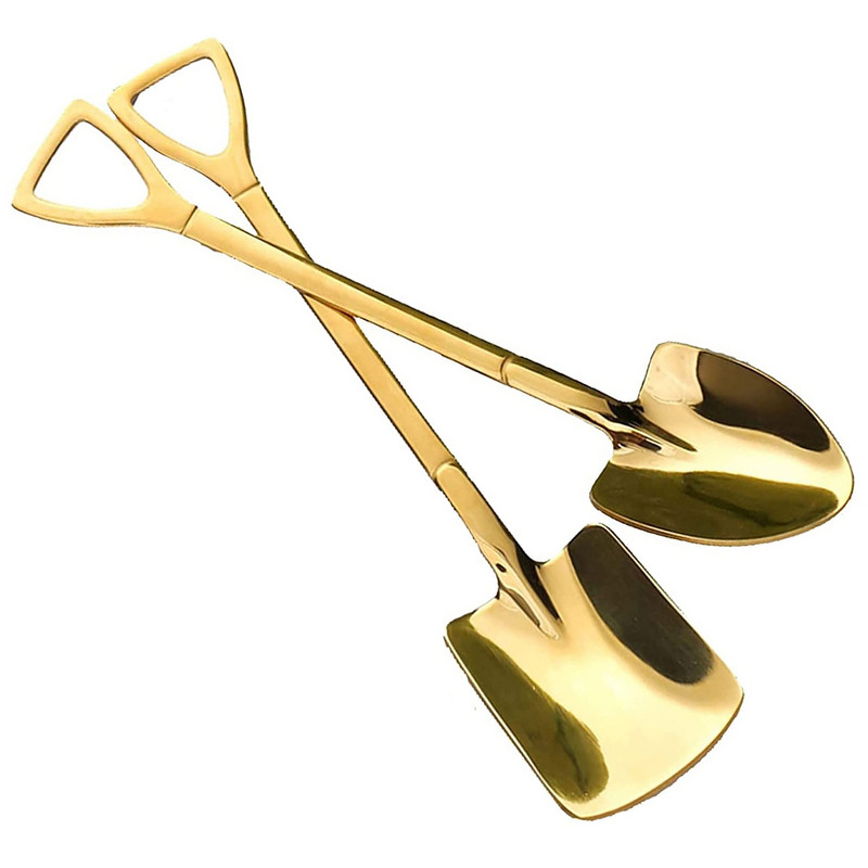 4 tk komplekt roostevabast terasest labida ja teraviku lusikad kohvi tee lusikas jäätis magustoidu otsik Kulbid söögiriistad lauanõud köögiriistad