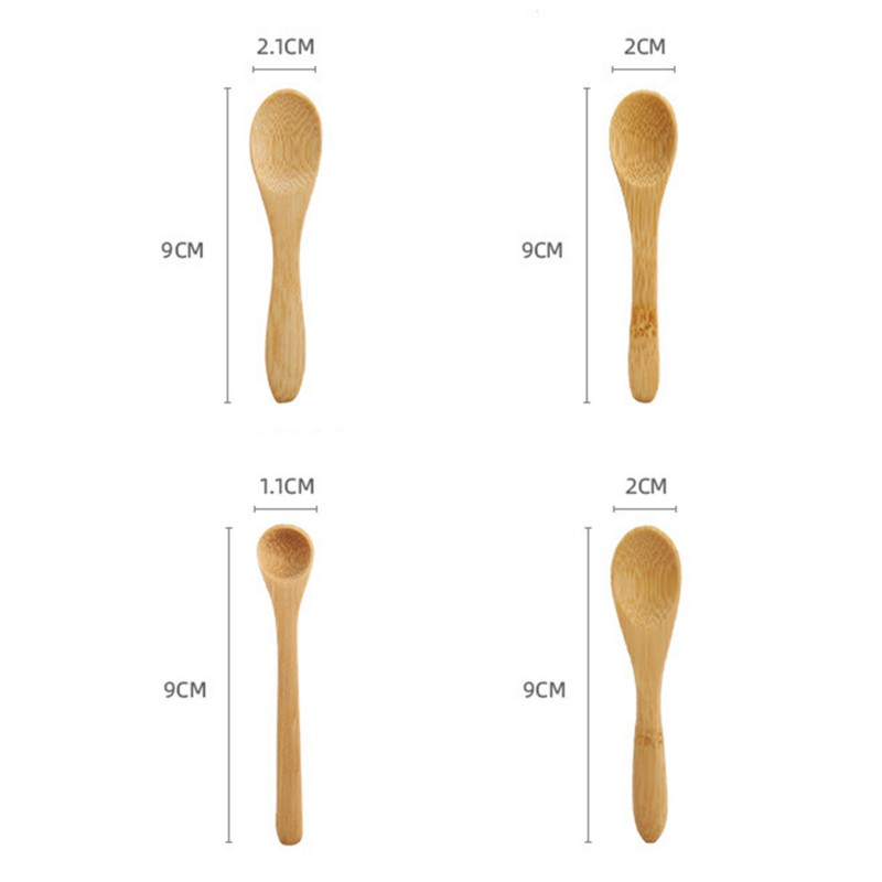 5 buc. bambus natural desert din lemn inghetata iaurt miere mini lingura petrecere nunta accesorii bucatarie diferite dimensiuni disponibile