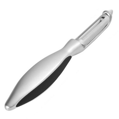 Sűrített hámozó Konyhai zöldség rozsdamentes acél dinnyegyalu Kétfejes hámozó Háztartási többfunkciós gyümölcshámozó