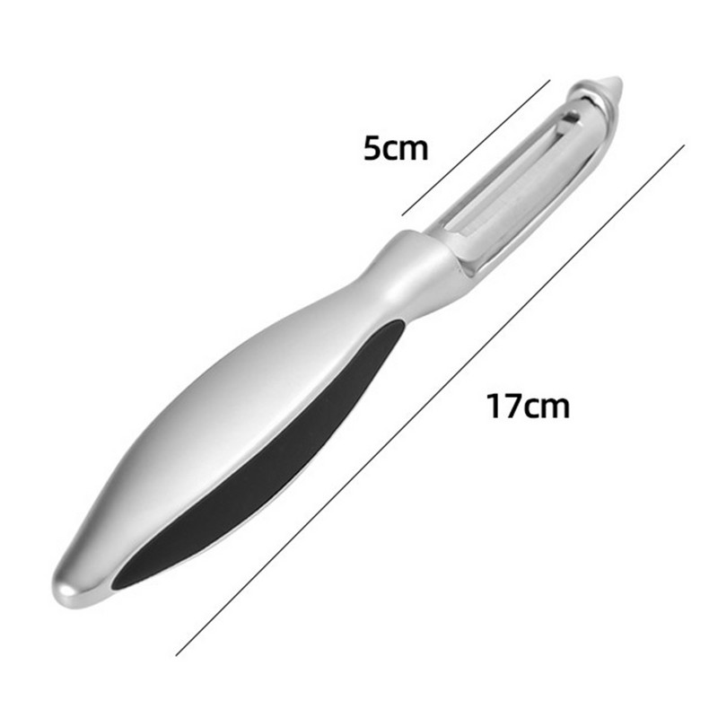 Sűrített hámozó Konyhai zöldség rozsdamentes acél dinnyegyalu Kétfejes hámozó Háztartási többfunkciós gyümölcshámozó