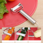 4in1 roostevabast terasest käsitsi koorija puu-köögiviljade multifunktsionaalne riiv koorija viilu melon kartul porgand kurk köögitööriist