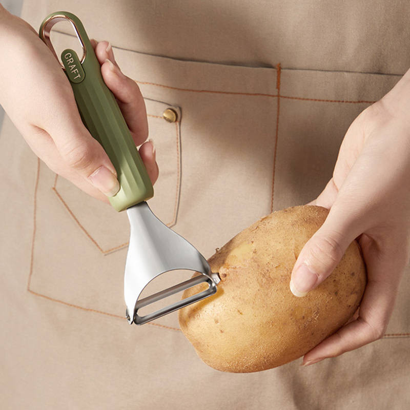 Roostevabast terasest köögiviljakoorija Multifunktsionaalne porgandi-kartulikoorija riiv Puuvilja-köögiviljatööriist Köögi toiduvalmistamise tarvikud