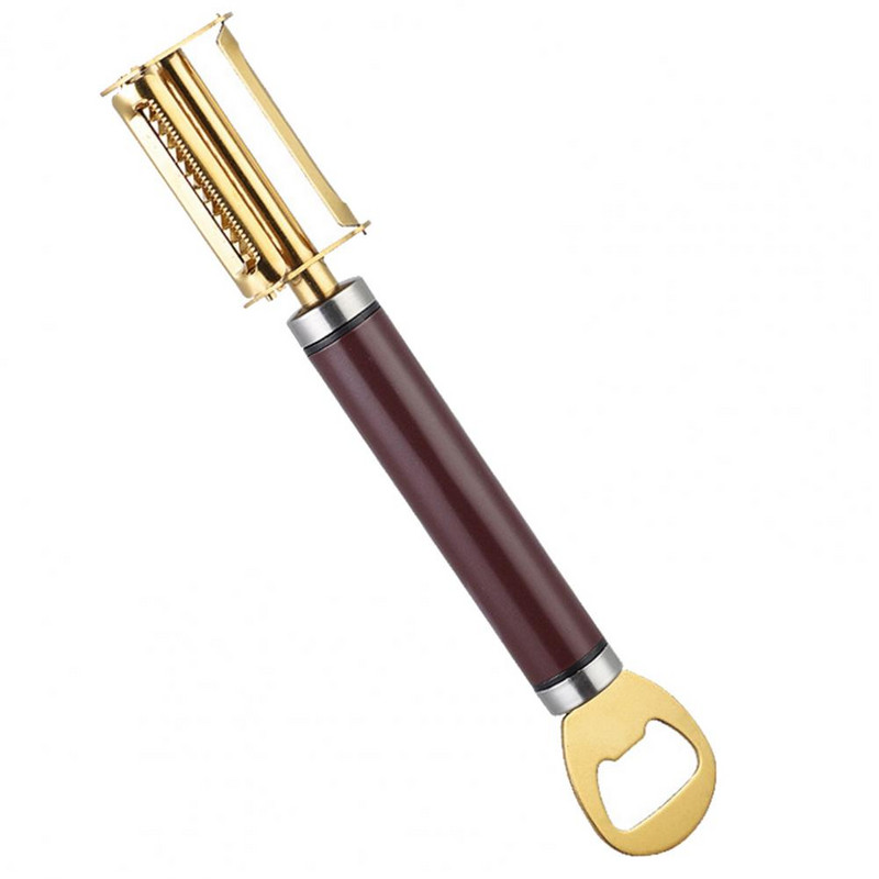 Bulvių skustuvas Patvarus ergonomiško dizaino nerūdijančio plieno 4 viename rankinis vaisių daržovių skustuvas skardinių atidarytuvo virtuvės įtaisas