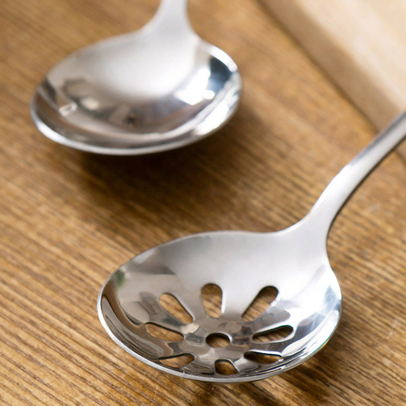 Nerūdijančio plieno stalo šaukštai su ilga rankena sriubos kiaurasamtis šaukštas ledams vakarienei virtuvės ryžių salotoms stalo įrankiai