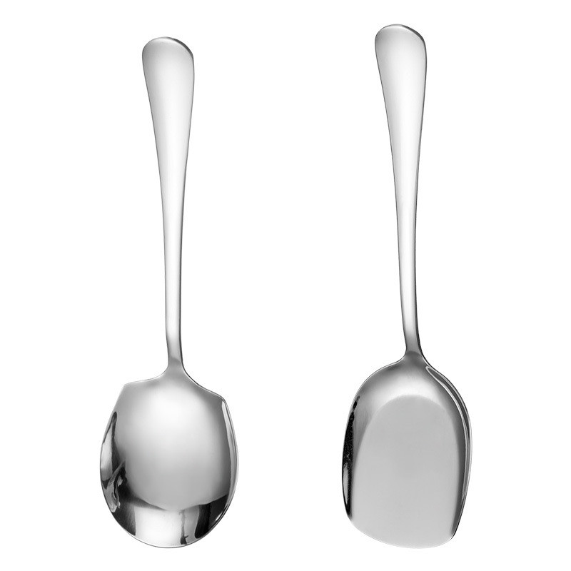 Köögi õhtusöögiroog Avalik lusikas suur lusikas labidas Pika varrega roostevabast terasest serveerimislusikas ümmargune pea Rootsi laua serveerimislusikas