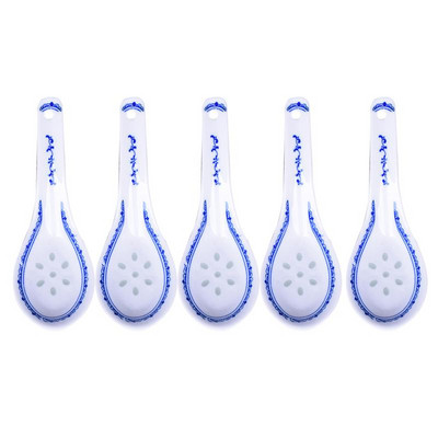 5 tk mugav keraamiline lusikas, multifunktsionaalne Hiina stiilis kühvel, pudru lusikas lauanõud supilusikas kodurestorani jaoks