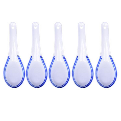 5 tk mugav keraamiline lusikas, multifunktsionaalne Hiina stiilis kühvel, pudru lusikas lauanõud supilusikas kodurestorani jaoks