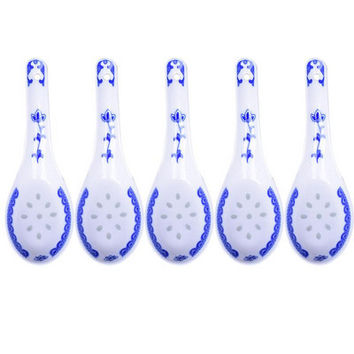 5 tk mugav keraamiline lusikas, multifunktsionaalne Hiina stiilis kühvel, pudru lusikas lauanõud supilusikas kodurestorani jaoks